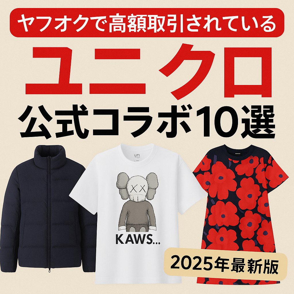 ヤフオクで高額取引されているユニクロ公式コラボ10選｜2025年最新版 落札相場まとめ